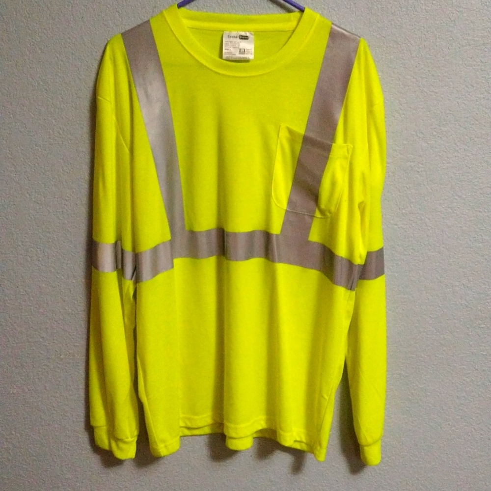 Corner Stone Reflective  Construction, Parking or Work Safety Wear Shirt
